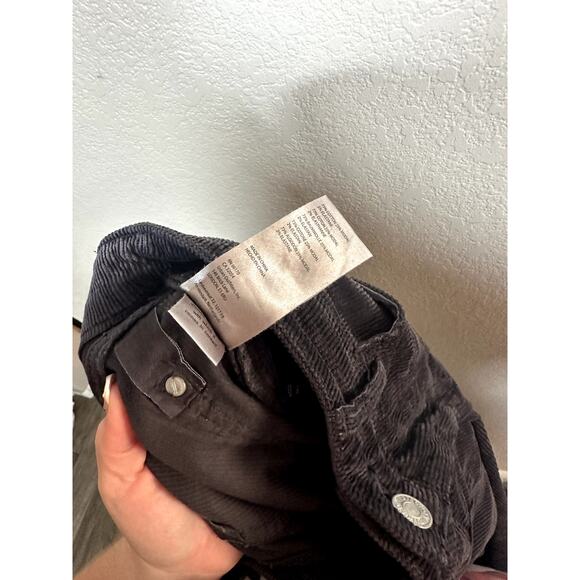Pilcro and the Letterpress Dark Gray Corduroy Flare Pant Size 27 - Picture 8 of 8